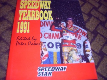 Książka  angielska  Speedway Yearbook 1991