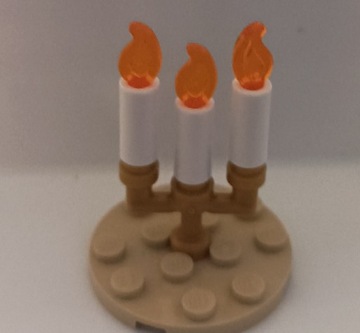 LEGO 37762 37775 73117 świecznik świece ogień N.