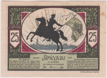 Striegau (Strzegom), 25 Pf, 09.1921 (Fahnenreiter)