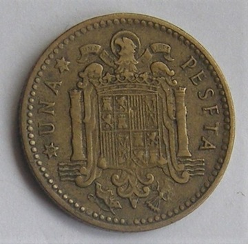 Hiszpania 1 peseta 1953