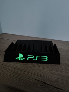 Stojak podstawka na gry PS3 napis fluorescencyjny 