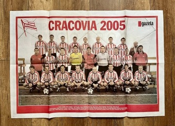 Cracovia plakat i skarb kibica z gazety 2005