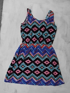 sukienka na lato wzory azteckie M/L South Boutique