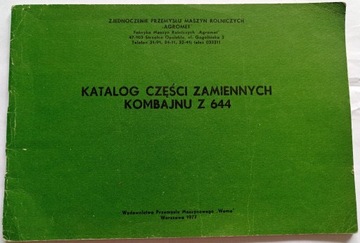 KATALOG CZĘŚCI ZAMIENNYCH KOMBAJNU Z 644