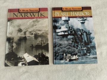 2 książki Pearl Harbor i Narvik Michał Olszański
