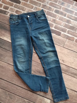 Spodnie jeans miękki 158