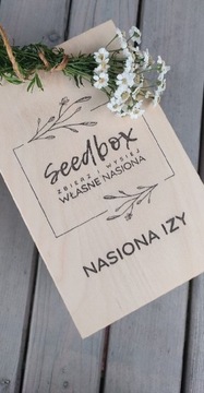 Seedbox PERSONALIZOWANY skrzynka na nasiona 