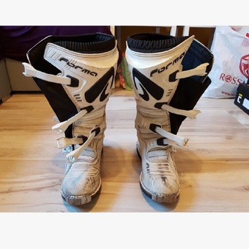 Buty motocyklowe 42 cross offroad białe