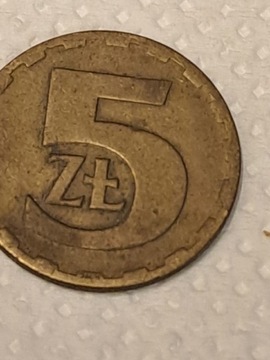 Moneta 5 zł rok 1975