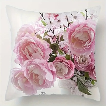 Piękna poduszka kwiaty Róże Vintage 45x45