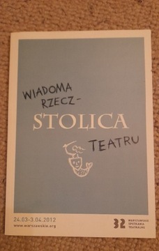 Katalog warszawskich spotkań teatralnych 2012