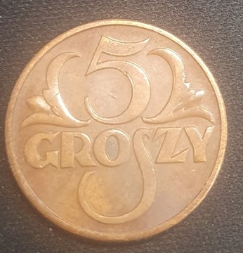 5 gr groszy 1938 , stan II