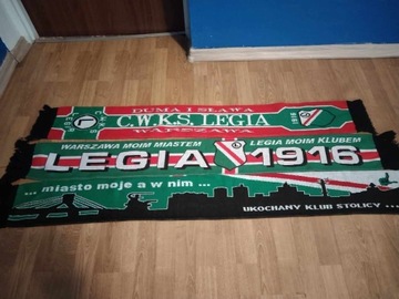 Legia Warszawa szaliki kolekcja zestaw