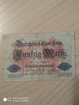 50 marek. Berlin 1914