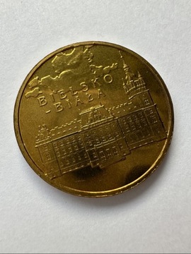 Moneta 2 zł Bielsko-Biała 2008