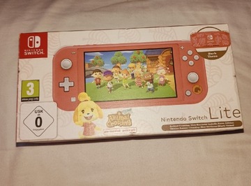 Nintendo Switch Lite Coral + Animal Crossing New Horizons