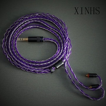 Xinhs 8 Rdzeni, Posrebrzana Miedź 5N, 3.5mm, MMCX 