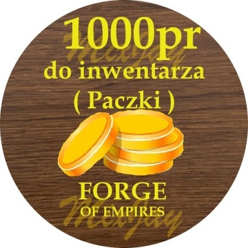 Forge of Empires FOE 1000 PR Paczki świat A-J