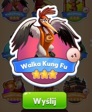 Walka Kung Fu naklejka Coin Master 