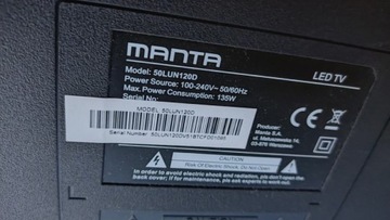 TV MANTA 50LUN120D UHD