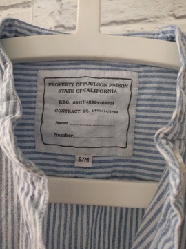 Koszula więzienna USA S/M uniform pasiasta bawełna