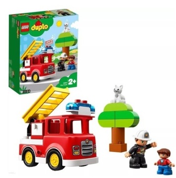 LEGO DUPLO 10901 Wóz Strażacki (brak pudełka i kota)