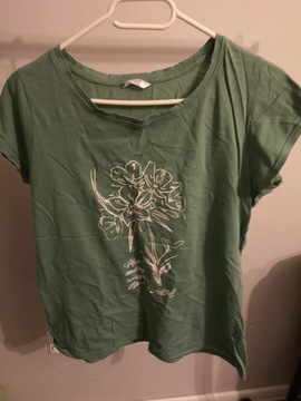 Bluzka T-shirt zielona 