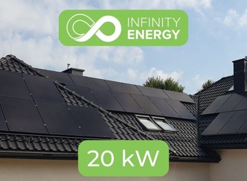 Panele słoneczne zestaw 20 kW montaż + formalności