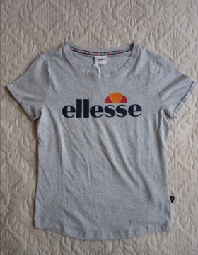 Szara koszulka Ellesse z logo 34 36 Nowa z metką 