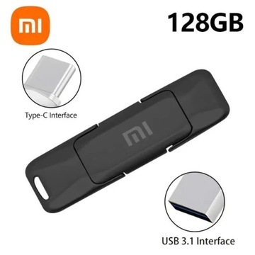 Xiaomi Pendrive 2 w 1 Typ C i USB, Szybki, Metalowy 