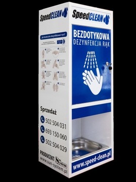 Bezdotykowy dezynfekator, stacja, maszyna, automat