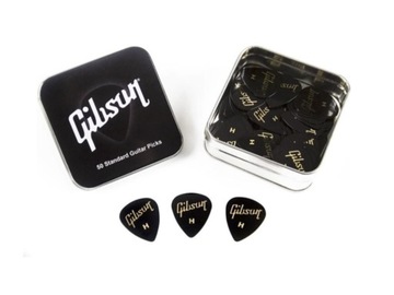 Gibson kostki Standard Black HEAVY 50szt.