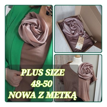 Nową z metką plus size 48-50 bluzka do  garnituru