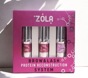 Zestaw do laminacji ZOLA Brow&Lash Protein