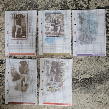 Karteczki do segregatora z lat 90tych