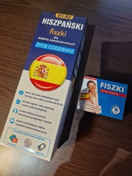 Hiszpański fiszki ŻYCIE CODZIENNE B1 B2 + DODATKI