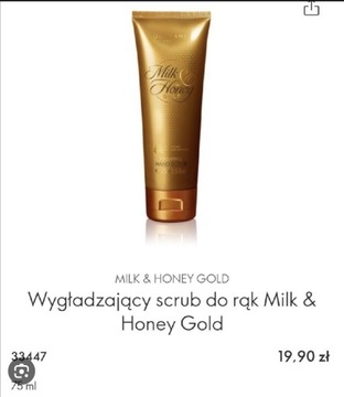 Wygładzający scrub do rąk Milk&Honey Gold Oriflame