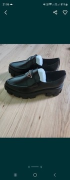 Skorzane buty Prada r.37