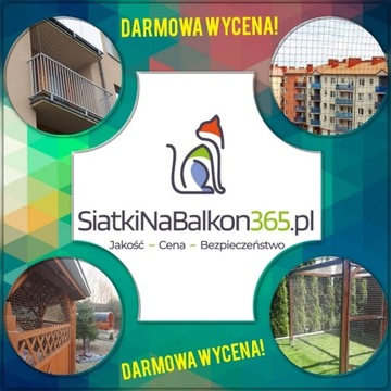 Siatka dla kota, na balkon, na ptaki montaż