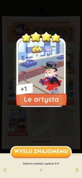 Monopoly Go Karta Le artysta