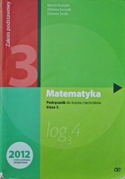 Marcin Kurczab - Matematyka 3 - podstawowy - 2012