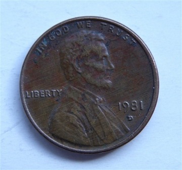 MONETA ONE CENT 1981 D