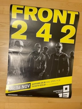 Plakat Front 242 wymiary  70 x 50 podpisany 