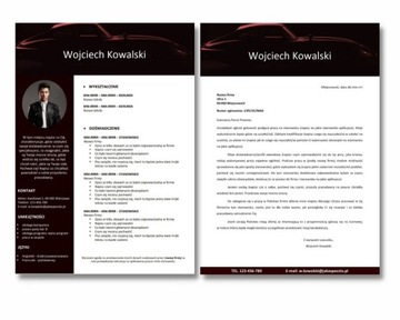 KOMPLET CV I LIST MOTYWACYJNY - INNOWACYJNY WZÓR