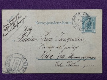 1 karta pocztowa  1906 r