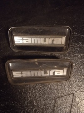 Napis emplemat samurai na blotnik, logo, Suzuki