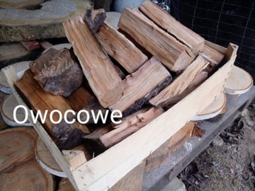 Drewno do wędzenia JABŁOŃ ŚLIWA CZEREŚNIA 20 kg 