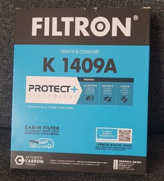 Filtr kabinowy Filtron K1409A z węglem aktywnym