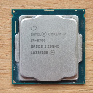 Intel i7-8700 SR3QS 6 rdzeni 12 wątków Socket 1151