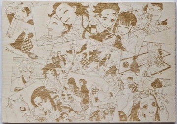 Drewniany obraz Kimetsu no Yaiba